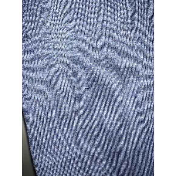 NWT Calvin Klein Extra Fine Merino Sweater Mens XL Blue V Neck MSRP $89.50 - Picture 7 of 7